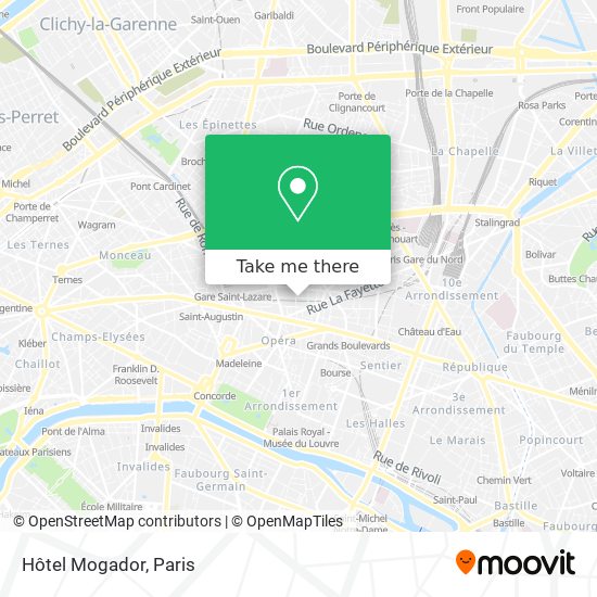 Hôtel Mogador map