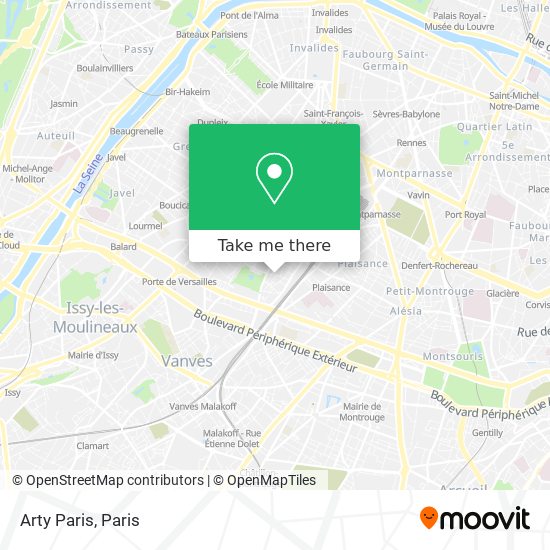 Arty Paris map