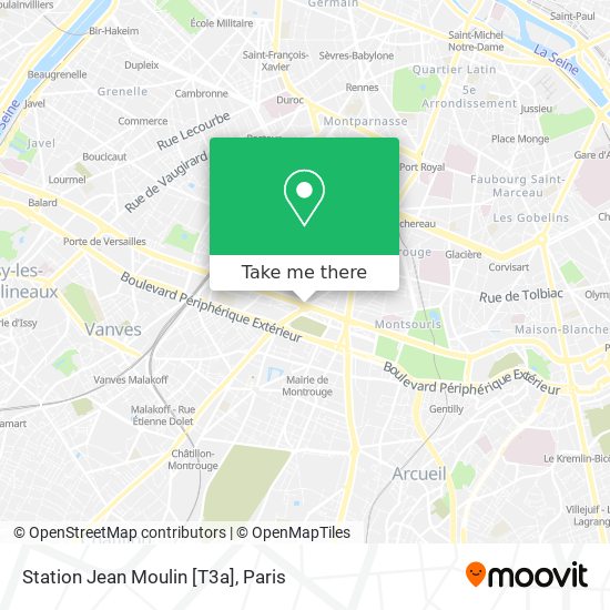 Mapa Station Jean Moulin [T3a]