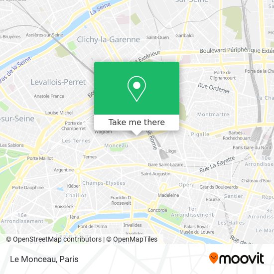 Mapa Le Monceau