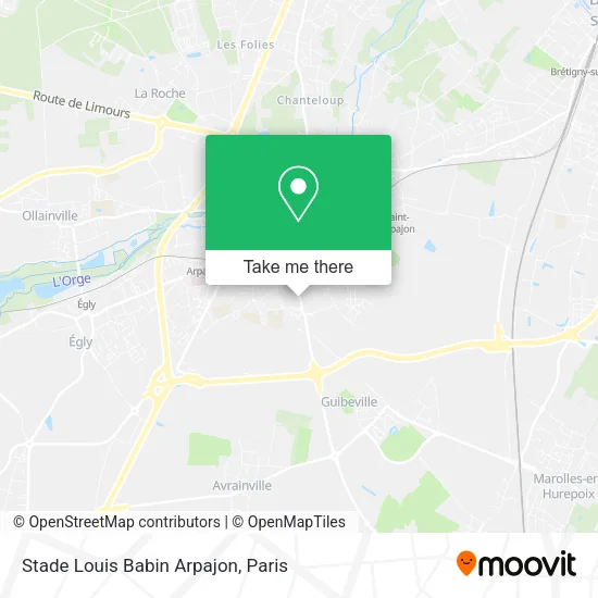 Stade Louis Babin Arpajon map