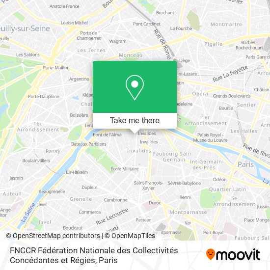 Mapa FNCCR Fédération Nationale des Collectivités Concédantes et Régies