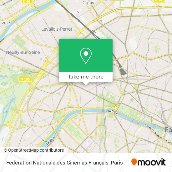 Mapa Fédération Nationale des Cinémas Français