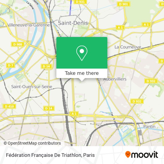 Fédération Française De Triathlon map
