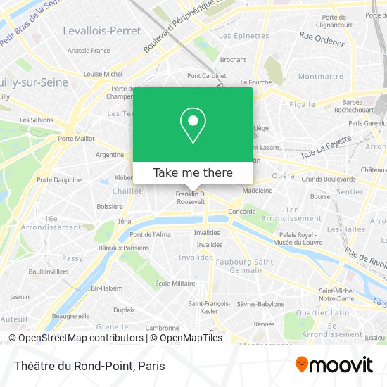 Théâtre du Rond-Point map