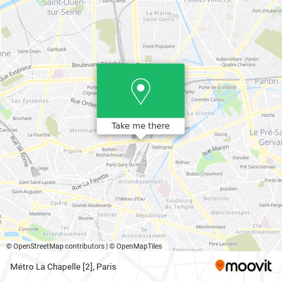 Mapa Métro La Chapelle [2]