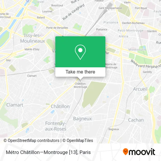 Métro Châtillon—Montrouge [13] map