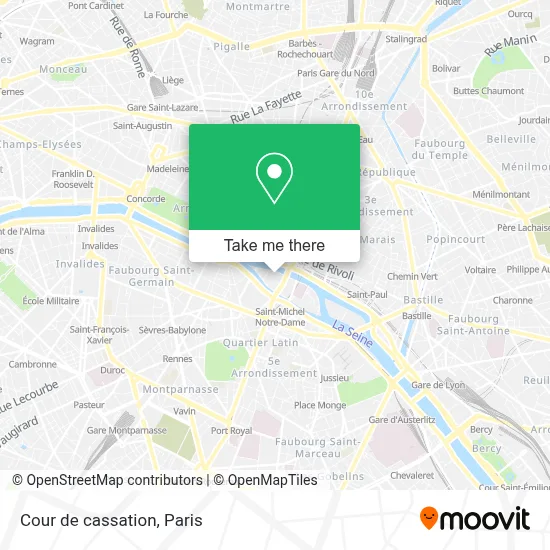Cour de cassation map