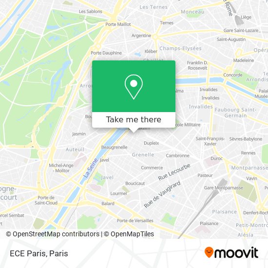 Mapa ECE Paris