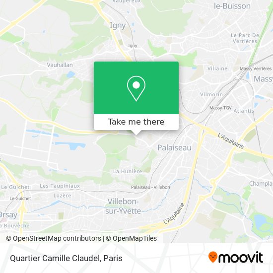 Quartier Camille Claudel map