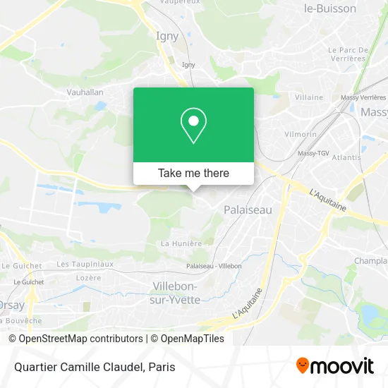 Quartier Camille Claudel map