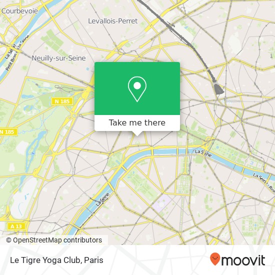 Le Tigre Yoga Club map