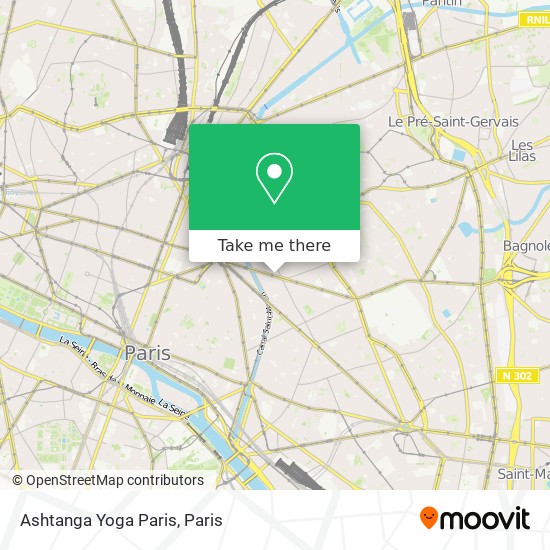 Mapa Ashtanga Yoga Paris