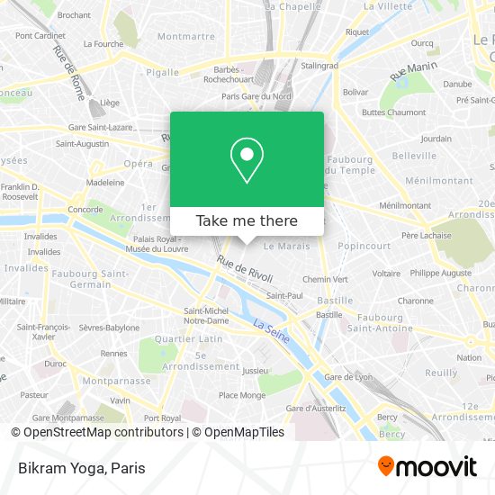 Mapa Bikram Yoga