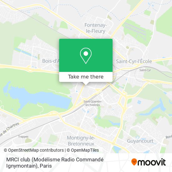 Mapa MRCI club (Modélisme Radio Commandé Ignymontain)