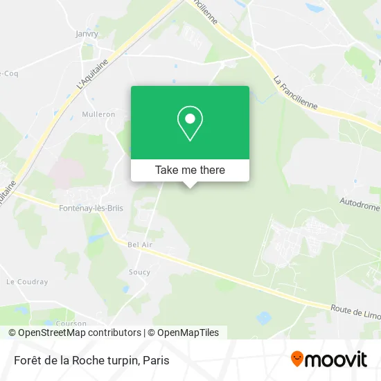 Forêt de la Roche turpin map