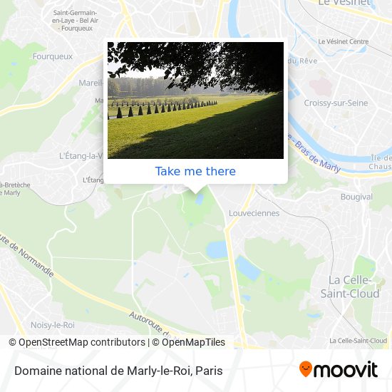 Domaine national de Marly-le-Roi map