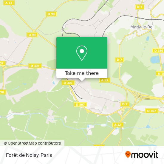Forêt de Noisy map