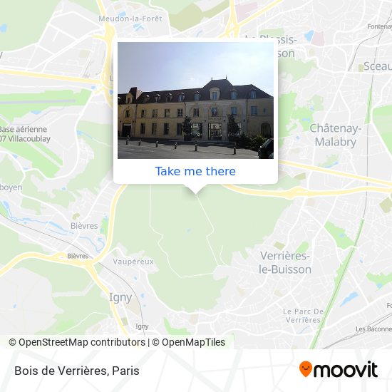 Mapa Bois de Verrières