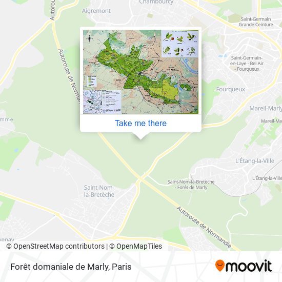 Forêt domaniale de Marly map