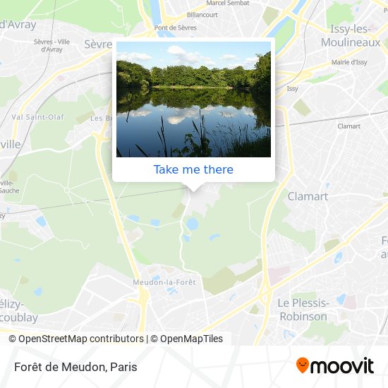 Mapa Forêt de Meudon