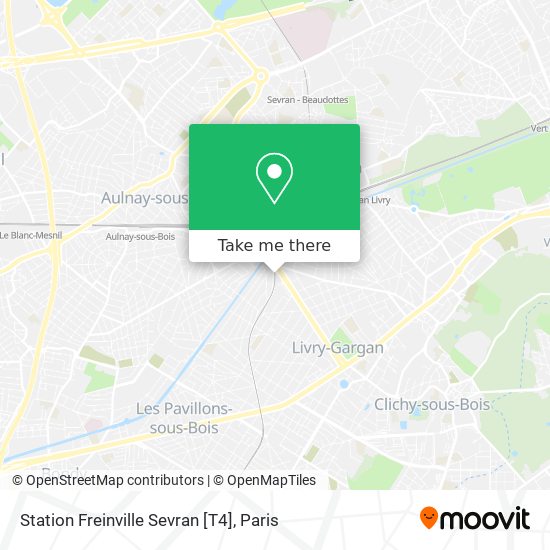 Mapa Station Freinville Sevran [T4]