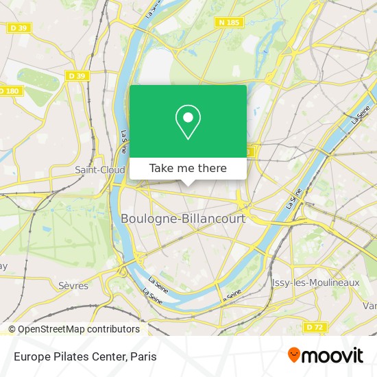 Europe Pilates Center map