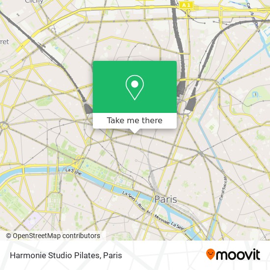 Harmonie Studio Pilates map