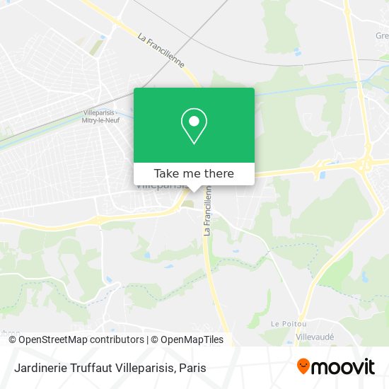 Mapa Jardinerie Truffaut Villeparisis