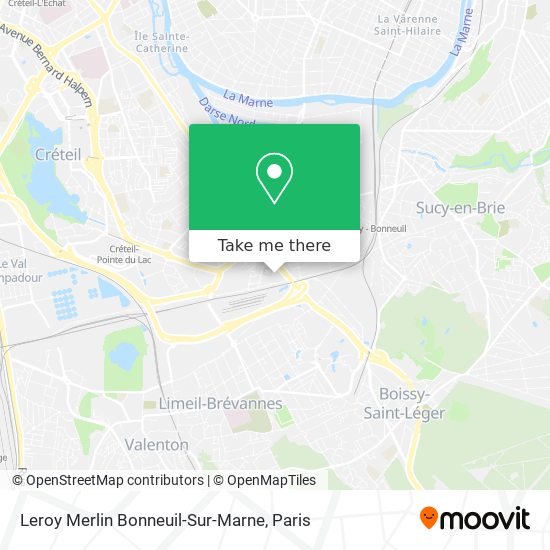 Mapa Leroy Merlin Bonneuil-Sur-Marne