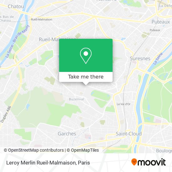 Mapa Leroy Merlin Rueil-Malmaison
