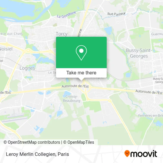 Leroy Merlin Collegien map