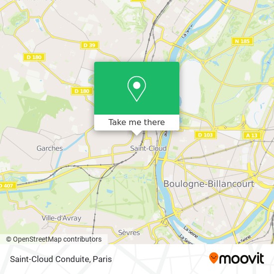Saint-Cloud Conduite map