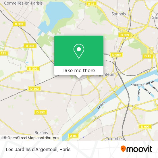 Les Jardins d'Argenteuil map