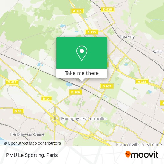 PMU Le Sporting map