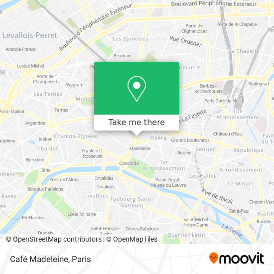 Café Madeleine map
