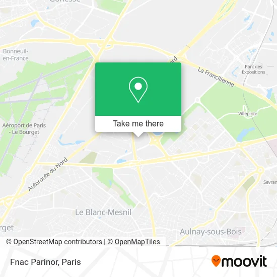 Fnac Parinor map