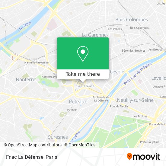 Mapa Fnac La Défense