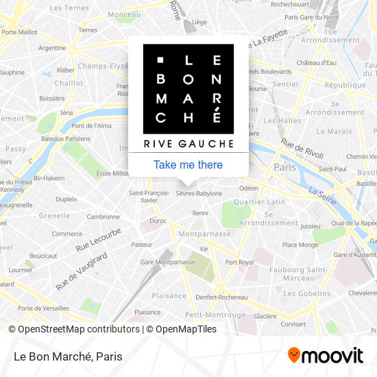 Le Bon Marché map