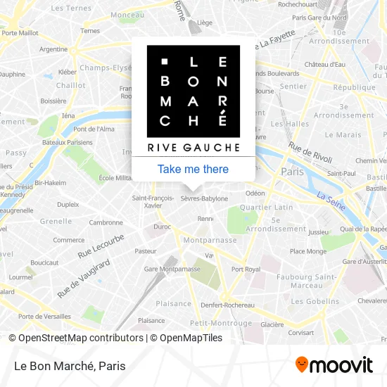 Mapa Le Bon Marché