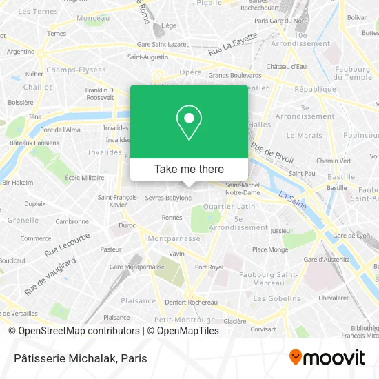 Pâtisserie Michalak map
