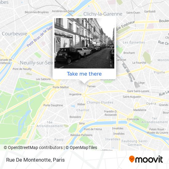 Mapa Rue De Montenotte