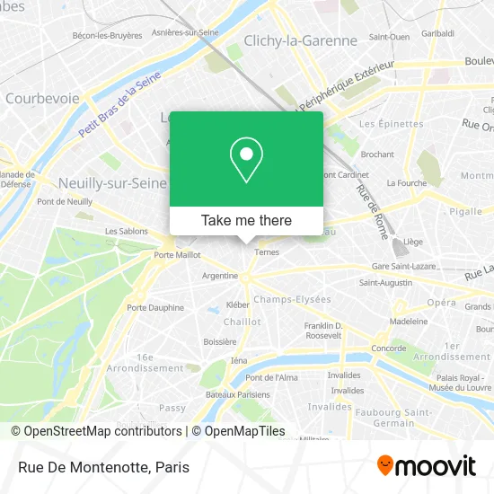 Rue De Montenotte map