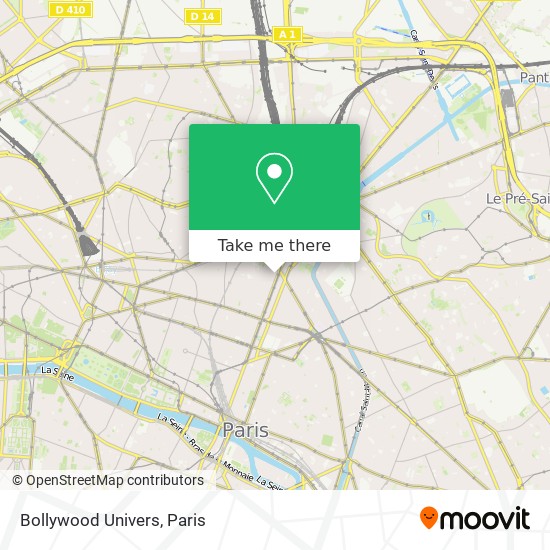 Mapa Bollywood Univers