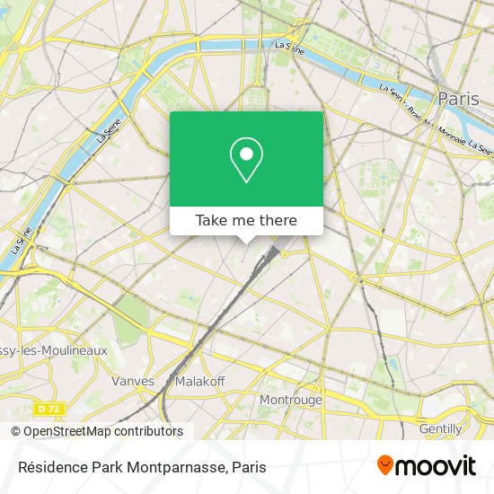 Résidence Park Montparnasse map
