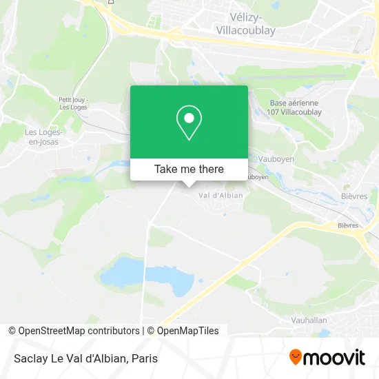 Saclay Le Val d'Albian map