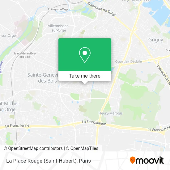 La Place Rouge (Saint-Hubert) map