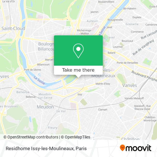 Residhome Issy-les-Moulineaux map