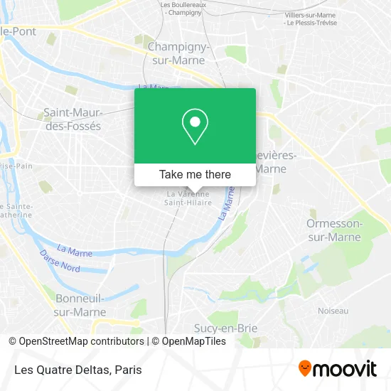 Les Quatre Deltas map
