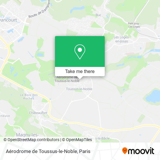 Mapa Aérodrome de Toussus-le-Noble